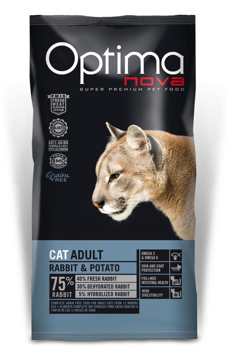 Optima Nova cat adult Rabbit&potato grain free