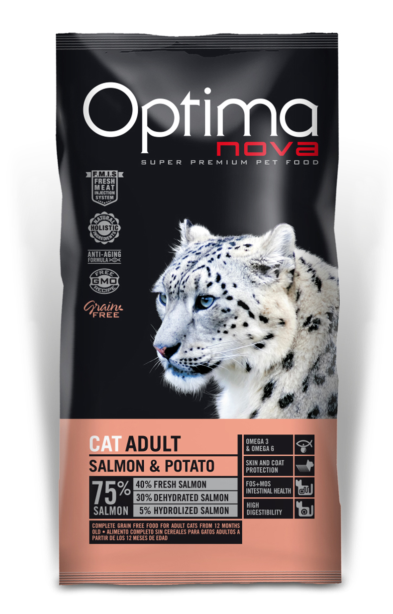 Optima Nova cat adult Salmon&potato grain free